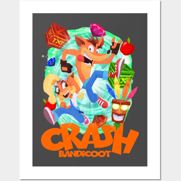 Crash is back Wall Art by T-shirt Factory